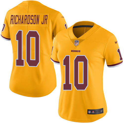 Washington Redskins Limited Gold Women Paul Richardson Jersey NFL Football 10 Rush Vapor